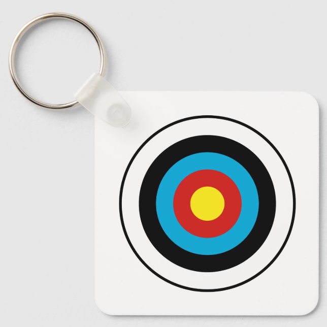 Bullseye Target-design Nyckelring (Framsida)