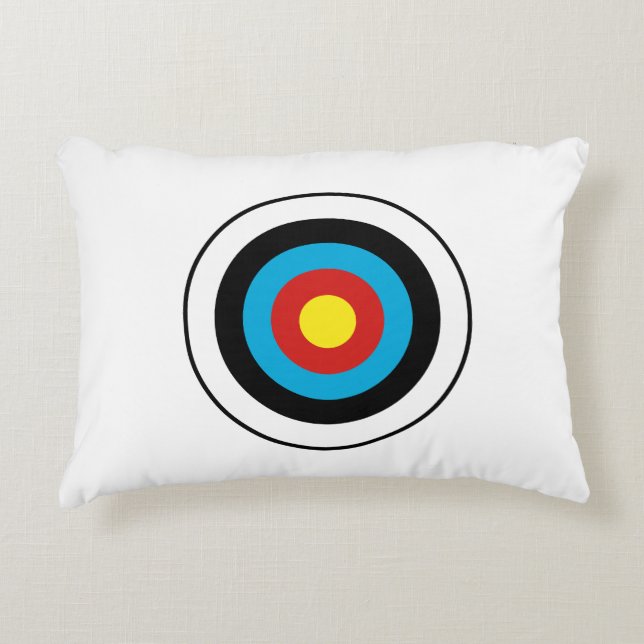 Bullseye Target-design Prydnadskudde (Framsidan)