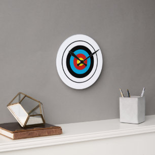Bullseye Target-design Rund Klocka