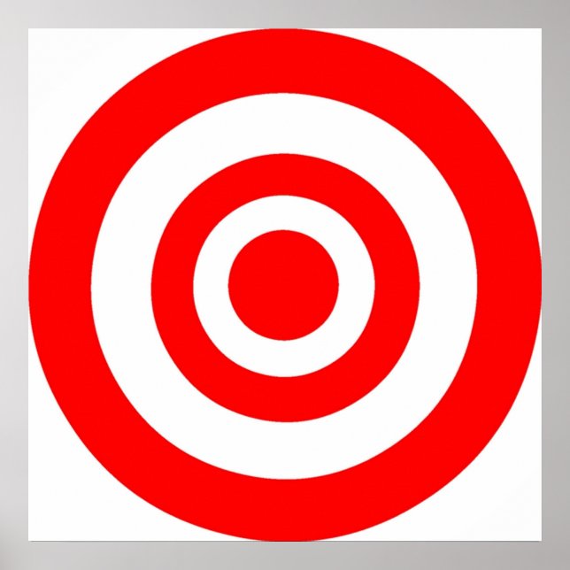 Bullseye Target Poster (Framsidan)
