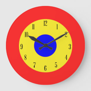 Bullseye Target Stor Klocka