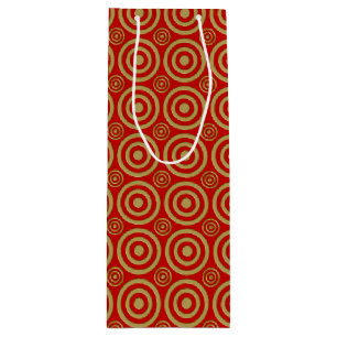 Bullseye-VIN GIFT BAG-Guld-Red