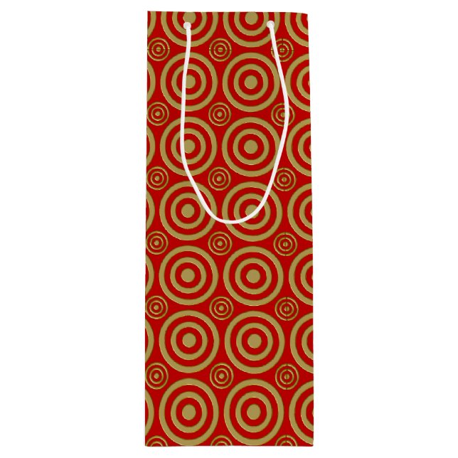 Bullseye-VIN GIFT BAG-Guld-Red (Framsidan)