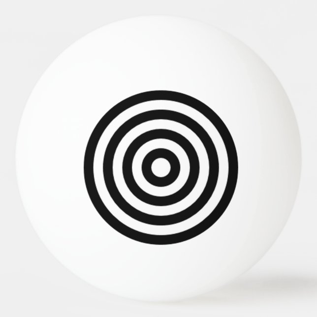 Bullseyen uppsätta som mål symbol som roligt pingisboll (Framsidan)