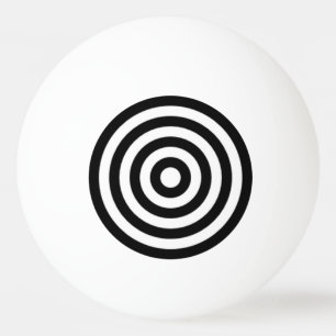 Bullseyen uppsätta som mål symbol som roligt pingisboll