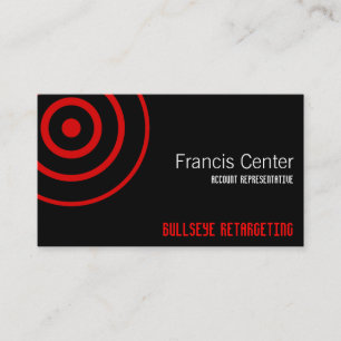 Bullseyesymbol Visitkort