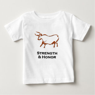 Bullstyrka och hontröja Brown Tee Shirt