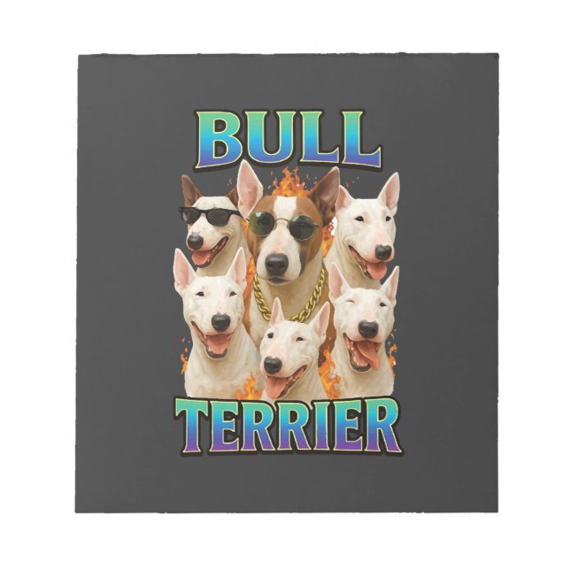 Bullterrier  anteckningsblock (Framsida)