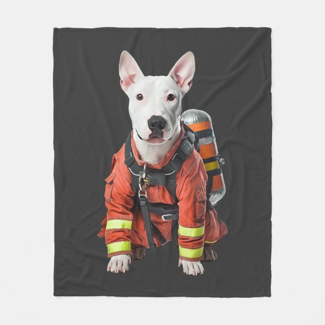 Bullterrier Fleecefilt (Framsidan)