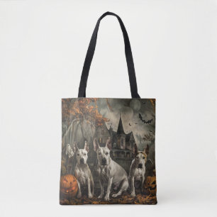 Bullterrier Halloween Natt Hund Delight Tygkasse