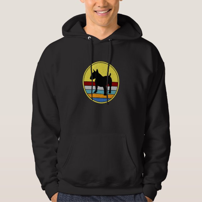 Bullterrier Hund Canine Terrier Hoodie (Framsida)