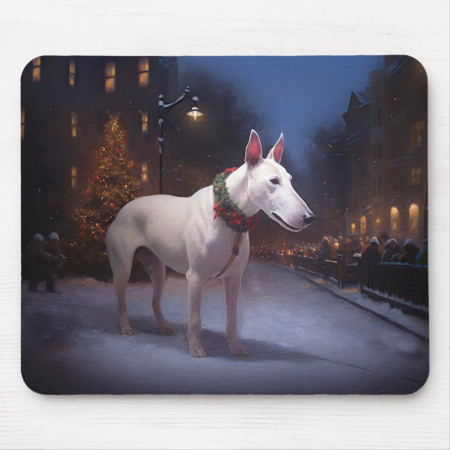 Bullterrier Jul Firande Säsong Musmatta (Framsidan)