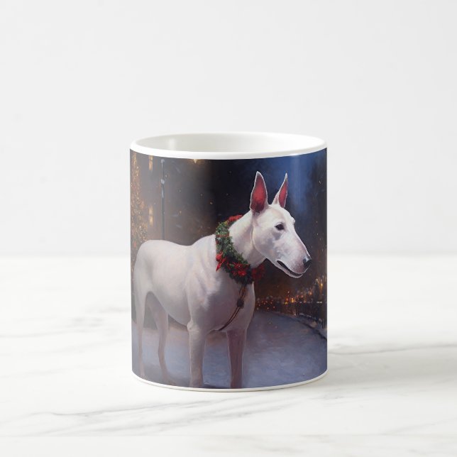 Bullterrier Julfirande Säsong Kaffemugg (Center)
