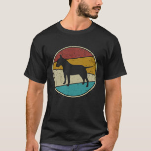 Bullterrier Män Kvinnor Bullterrier Hund Retro T Shirt
