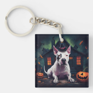 Bullterrier Pumpa Halloween Skräckinjagande