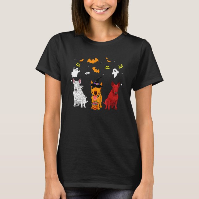 Bullterrierhund T Shirt (Framsida)