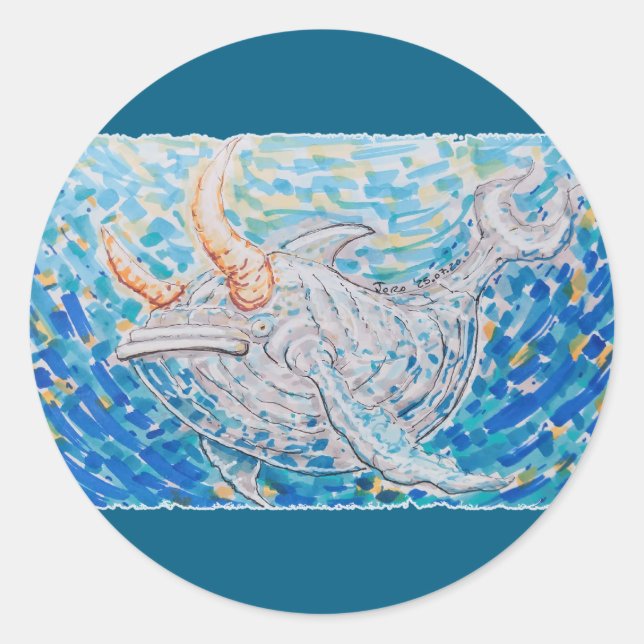 Bullval Runt Klistermärke (Framsida)