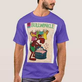 Bullwinkle Tecknad Bok Tvätt Day T Shirt
