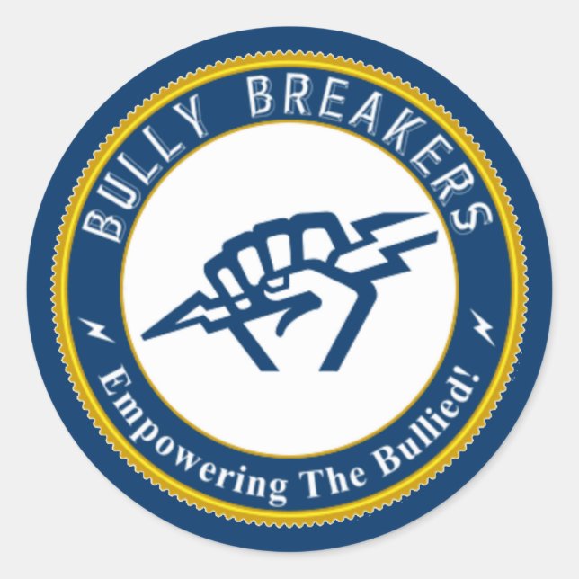 Bully Breaker Officiell Merchandise Runt Klistermärke (Framsida)