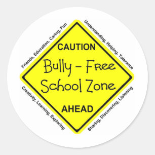 Bully - Free School Zon Runt Klistermärke