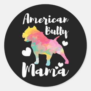 Bully Mamma Bulldog Owner Mamma Runt Klistermärke