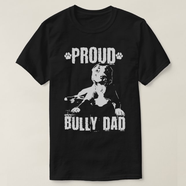Bully Pappa American Bully Pitbull Hundägare Pullo T Shirt (Design framsida)