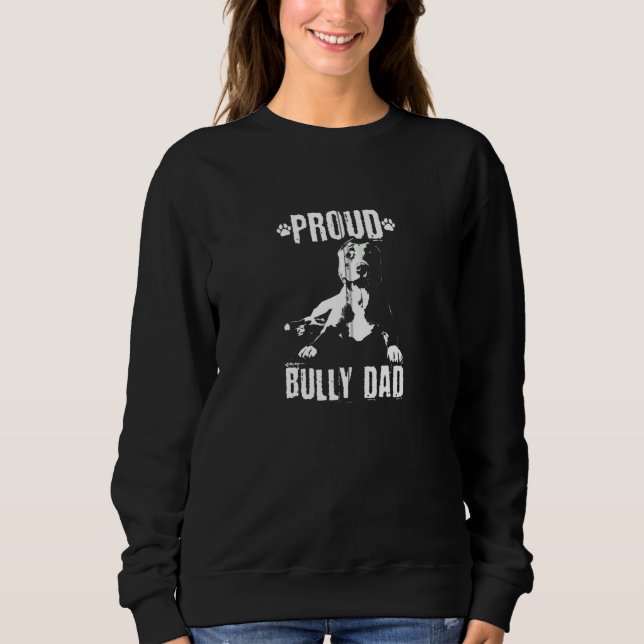Bully Pappa American Bully Pitbull Hundägare Zip T Shirt (Framsida)