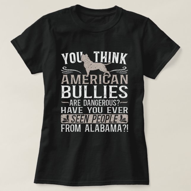 Bully XL Pitbull Friendly Hund aveln Alabama Ameri T Shirt (Design framsida)