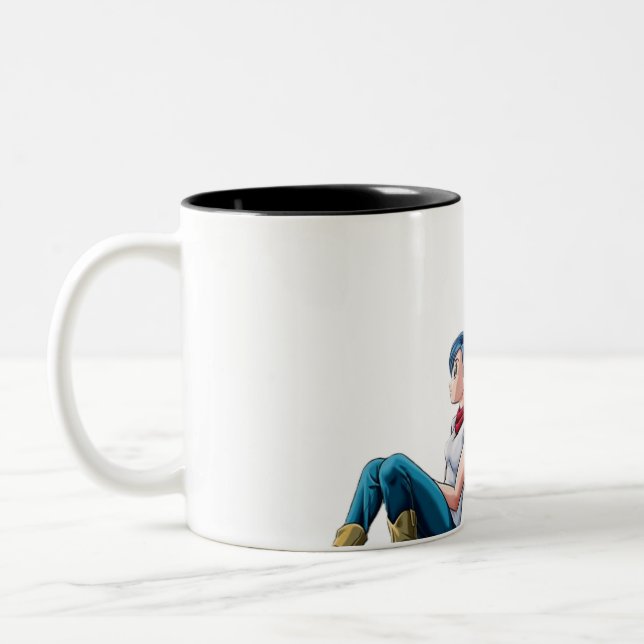 Bulma e vegeta mugs Två-Tonad mugg (Vänster)