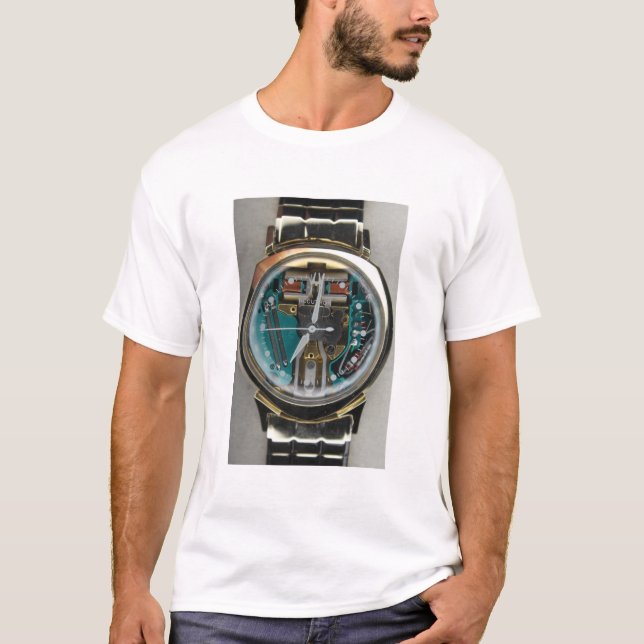 Bulova Accutron Spaceview alfabetisk 1961 T Shirt (Framsida)