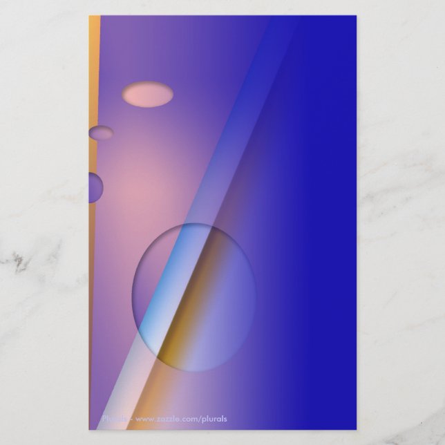 Bult från blått - 1 brevpapper (Framsida)