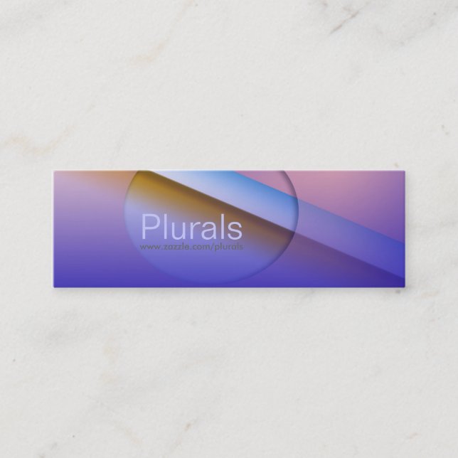 Bult från blått - 4 mini visitkort (Framsida)