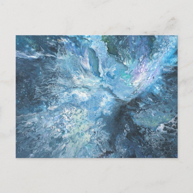 Bult i blåvykortet vykort (Framsida)