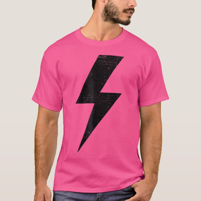 Bult Lightning Black Design Team T Shirt (Framsida)