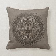 Bulta av läder och guld för Thor beige