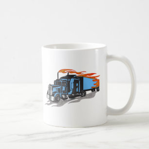 Bulta besegrar lastbilsförare kaffemugg