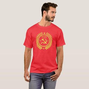 Bulta & emblemmanar för skäran CCCP T-tröja T Shirt