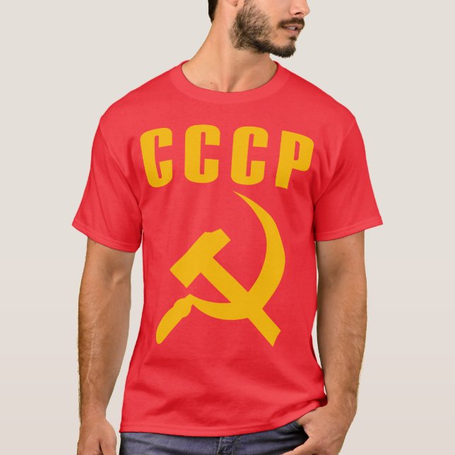bulta och skäracccp ussr tee shirt (Framsida)