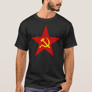 Bulta och skärakommuniststjärnan tee shirt