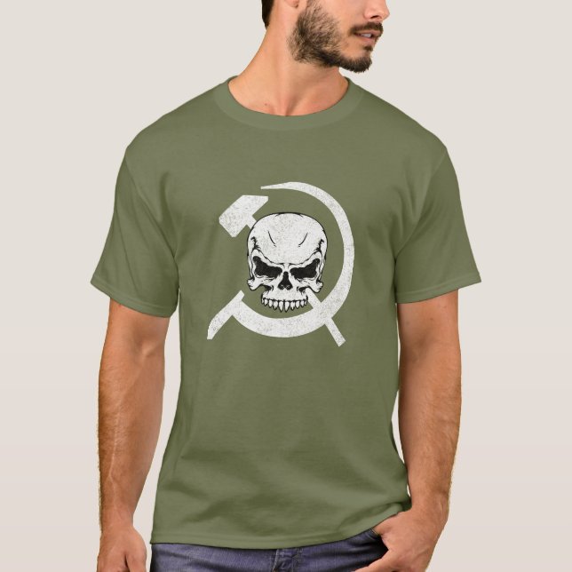 Bulta och skäran med skallen tee (Framsida)