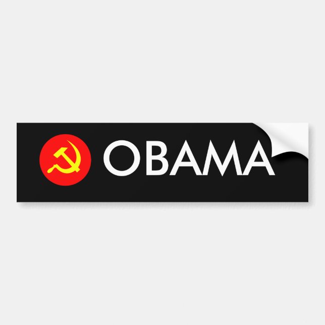 Bulta & skäran Obama Bildekal (Framsidan)