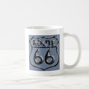 Bultad metall för rutt 66 kaffemugg