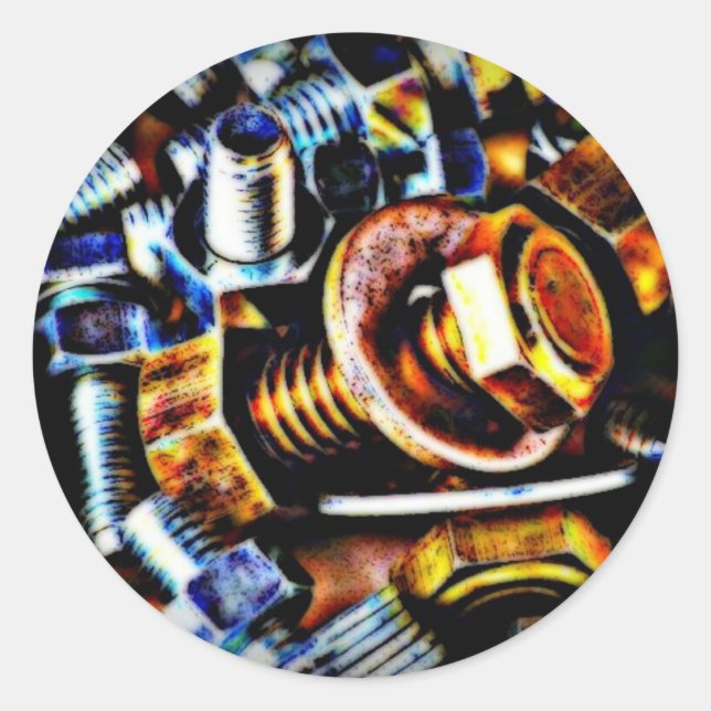 Bultar-popup Runt Klistermärke (Framsida)