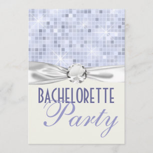 Bultglam och glitz bachelorette Party Inbjudningar