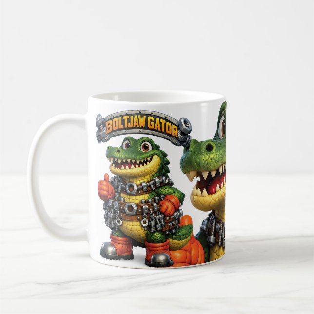 Bultkäftad Alligator Kaffemugg (Vänster)