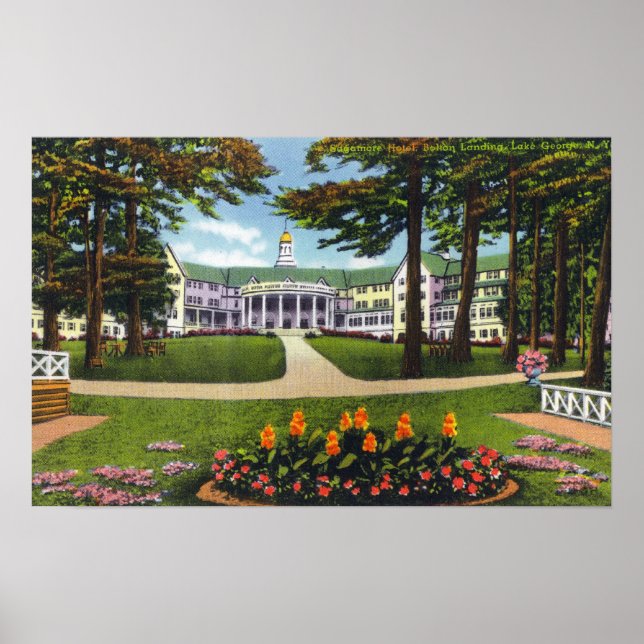 Bulton Landing Exterior View of Sagamore Hotel Poster (Framsidan)