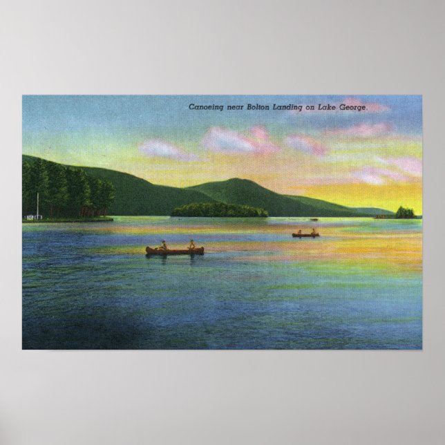 Bulton Landing View of Par Canoeing Poster (Framsidan)
