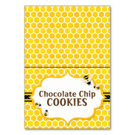 Bum Bumblebee - Gult Tält Bord Card Bordsnummer