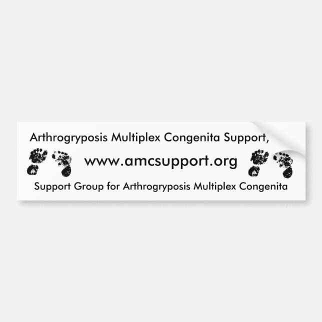 Bumbersticker för AMCSI Arthrogryposis Bildekal (Framsidan)