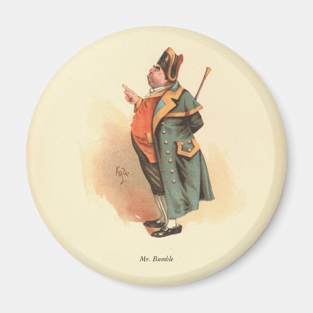 Bumble av Kyd, Charles Dickens Oliver Twist Magnet (Framsidan)